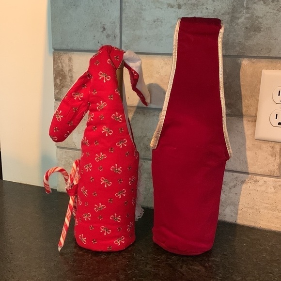 Wine bottle fabric gift bags - Picture 5 of 10